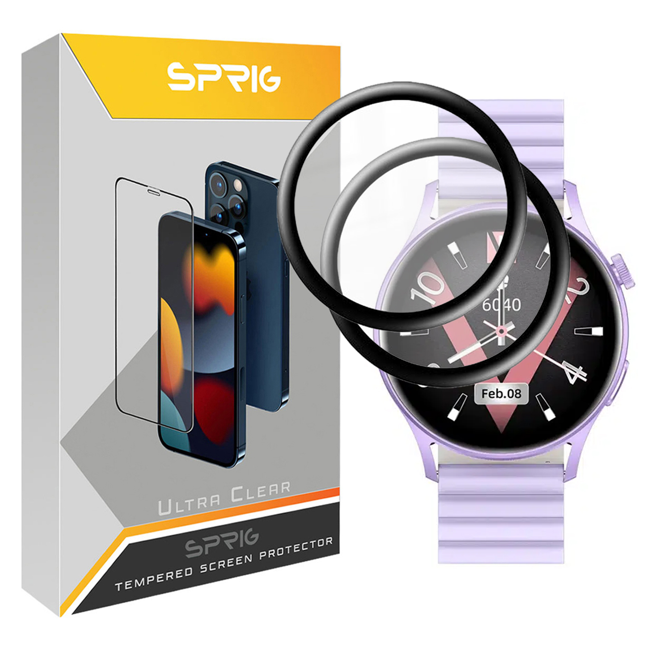 محافظ صفحه نمایش نانو اسپریگ مدل SPG مناسب برای ساعت هوشمند شیائومی Kieslect Lora 2 بسته دو عددی