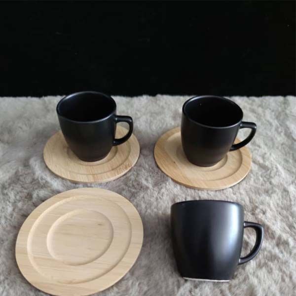  سرویس فنجان و نعلبکی 12 پارچه کرامیکا مدل bambu