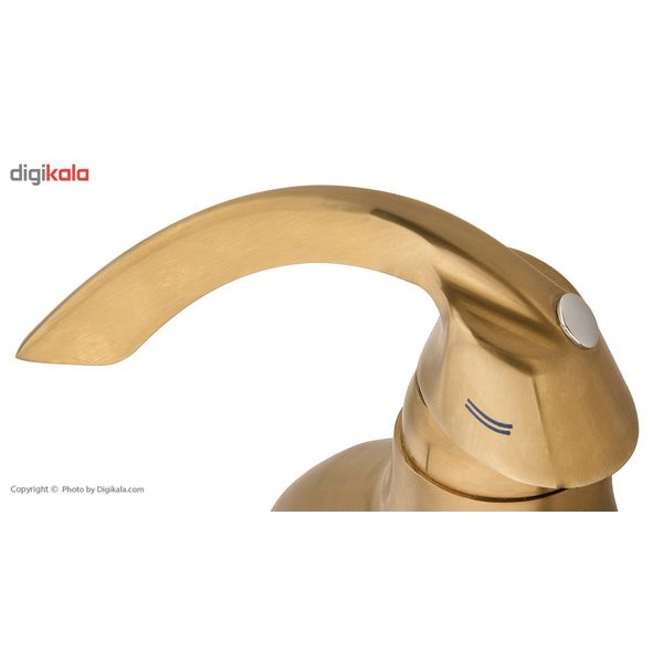 شیر روشویی ریسکو مدل الگانس طلایی خش دار