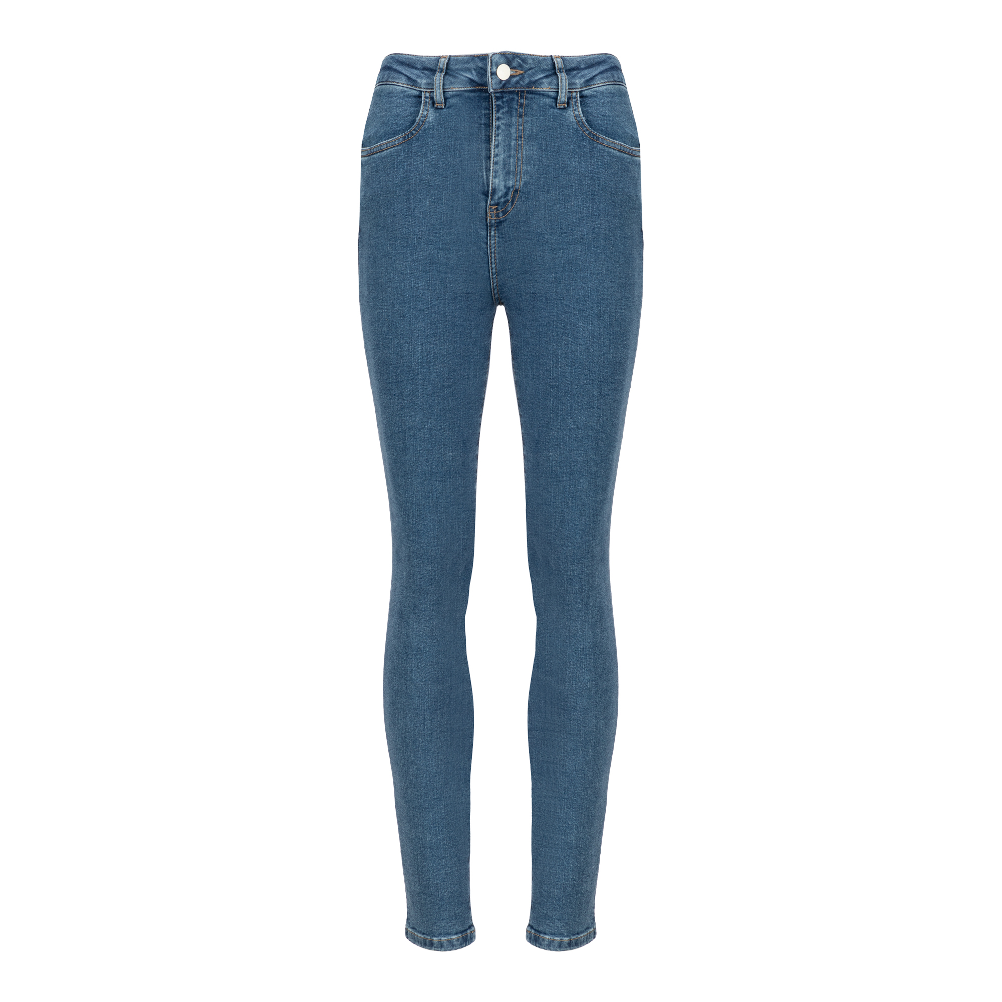 شلوار جین زنانه سرژه مدل 221152 اسکینی رنگ آبی