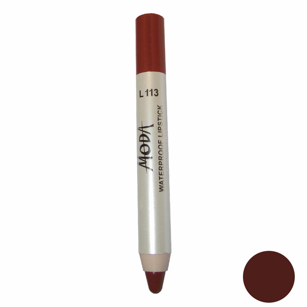 رژلب مدادی مودا مدل waterproof lipstick شماره L113