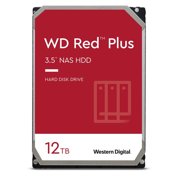 هارد دیسک اینترنال وسترن دیجیتال مدل WD120EFBX R Plus ظرفیت 12 ترابایت