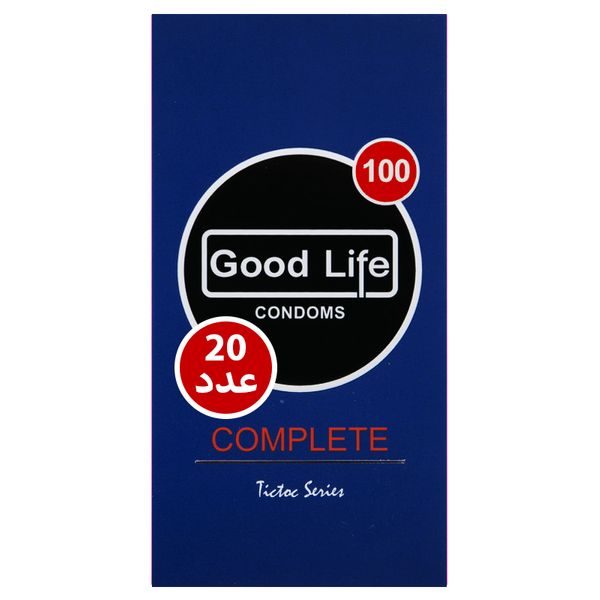 کاندوم گودلایف مدل COMPLETE100 بسته 20 عددی