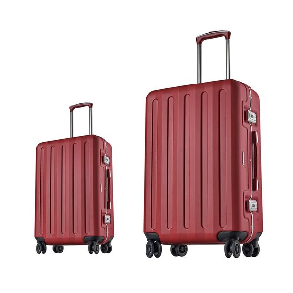 مجموعه دو عددی چمدان اکولاک مدل Amos بزرگ و کابین