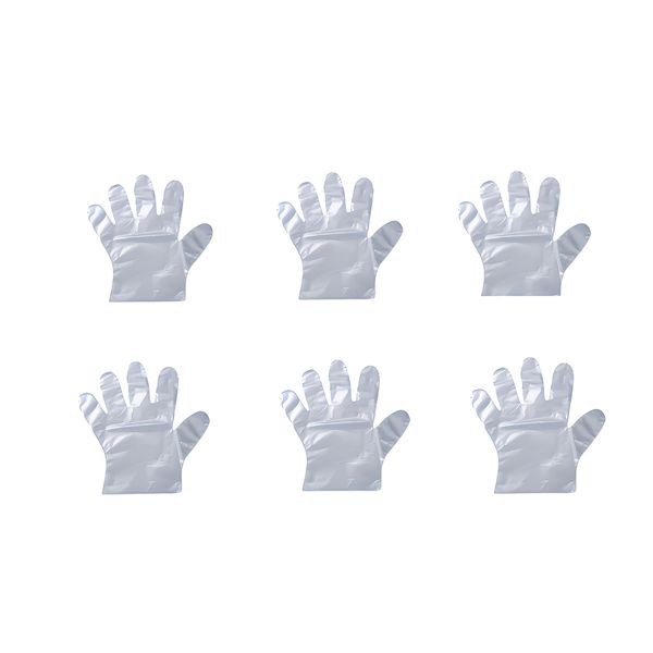 دستکش یکبار مصرف مدل C6 شش بسته ۷۵ عددی