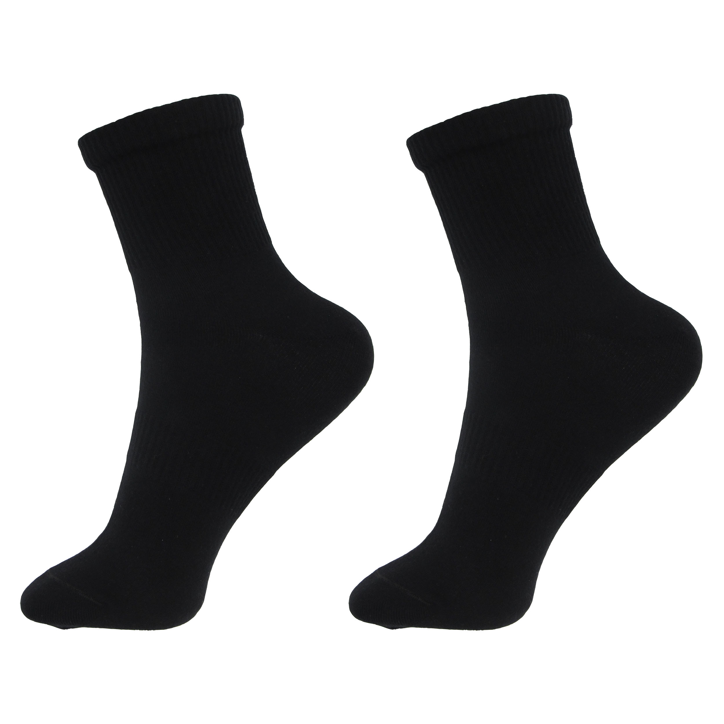  جوراب ورزشی مردانه ادیب کد MNSPT رنگ مشکی بسته دو عددی