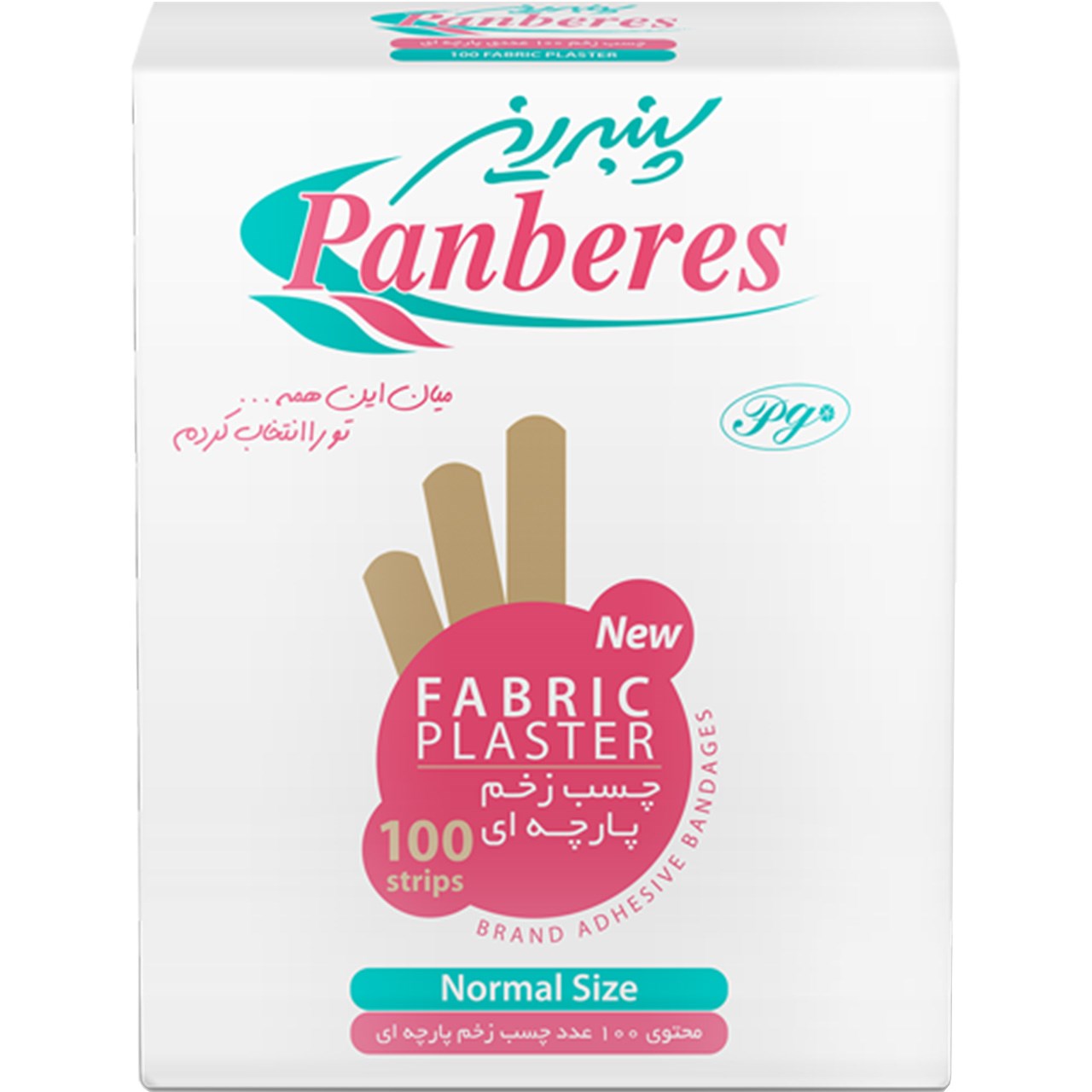 چسب زخم پارچه ای پنبه ریز مدل Fabric بسته 100 عددی