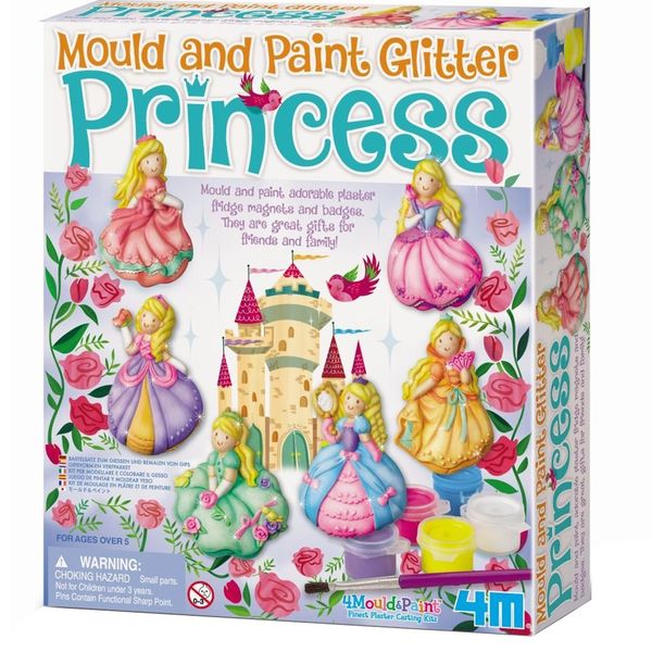 بازی آموزشی 4ام مدل Mould And Paint Glitter Princes