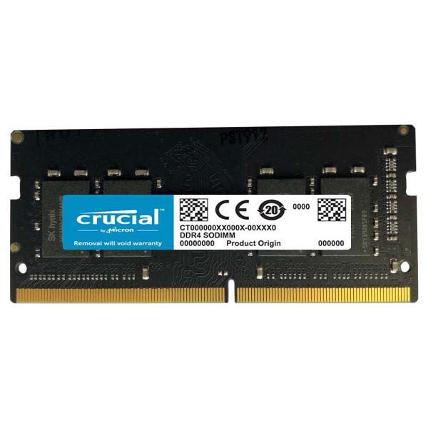رم لپ تاپ کروشیال DDR4 تک کاناله 2400 مگاهرتز CL17 مدل Black ظرفیت 8 گیگابایت