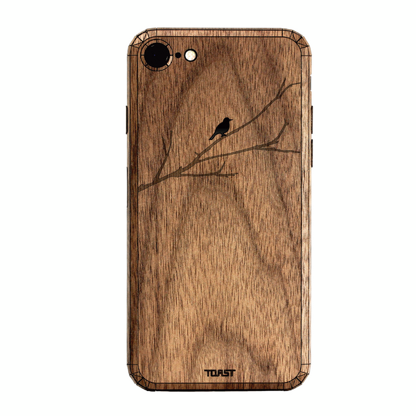 کاور چوبی تست مدل Bird On Branch مناسب برای گوشی‌ های موبایل آیفون7 در رنگ‌ های طلایی و نقره‌ ای و رز گلد
