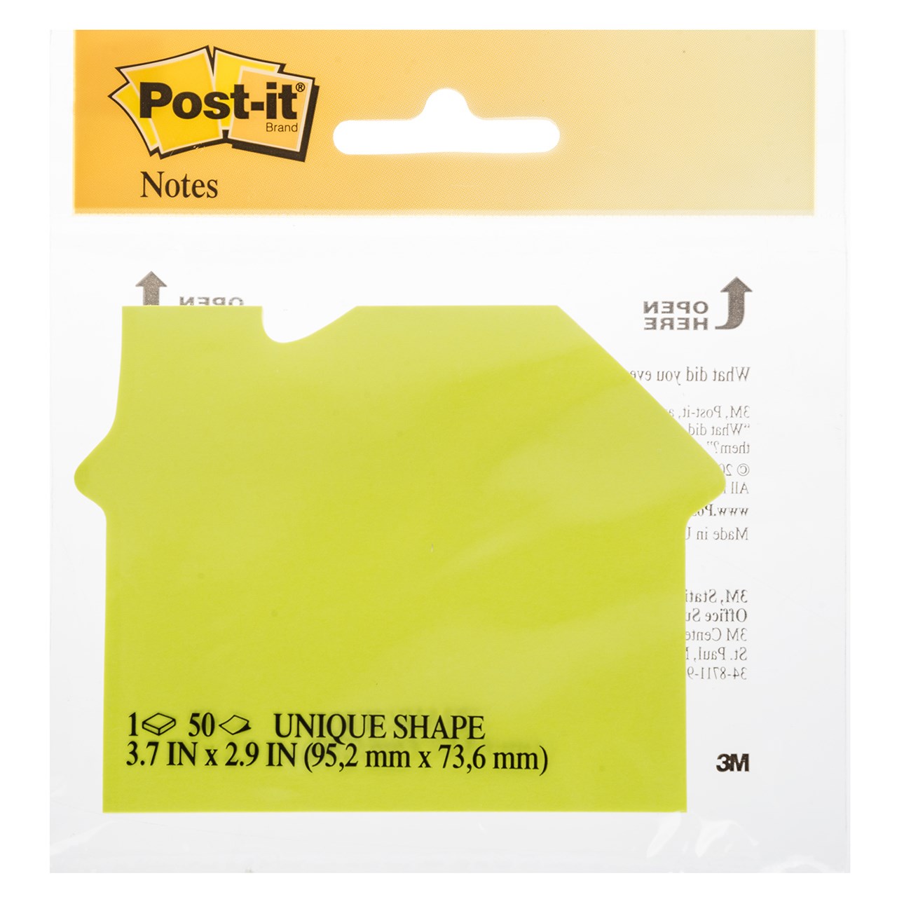 کاغذ یادداشت چسب دار پست ایت کد 101050-HSE بسته 50 عددی