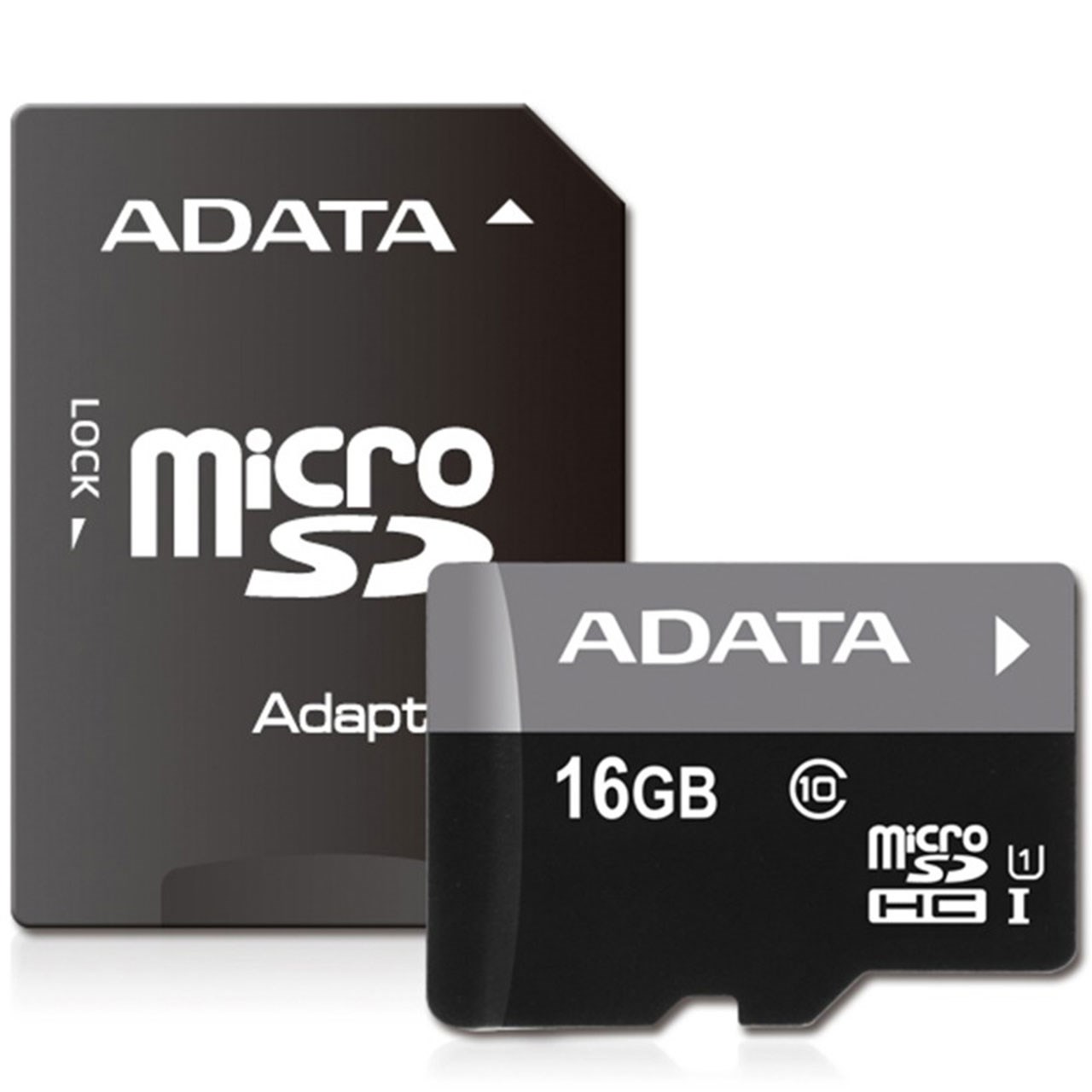 کارت حافظه‌ microSDHC ای دیتا مدل Premier کلاس 10 استاندارد UHS-I U1 سرعت 50MBps همراه با آداپتور SD ظرفیت 16 گیگابایت