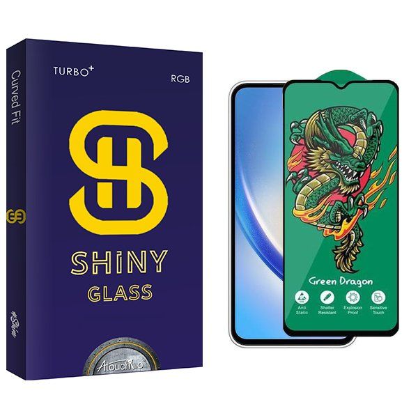 محافظ صفحه نمایش آتوچبو مدل Shiny Green_Dragon مناسب برای گوشی موبایل سامسونگ Galaxy A34