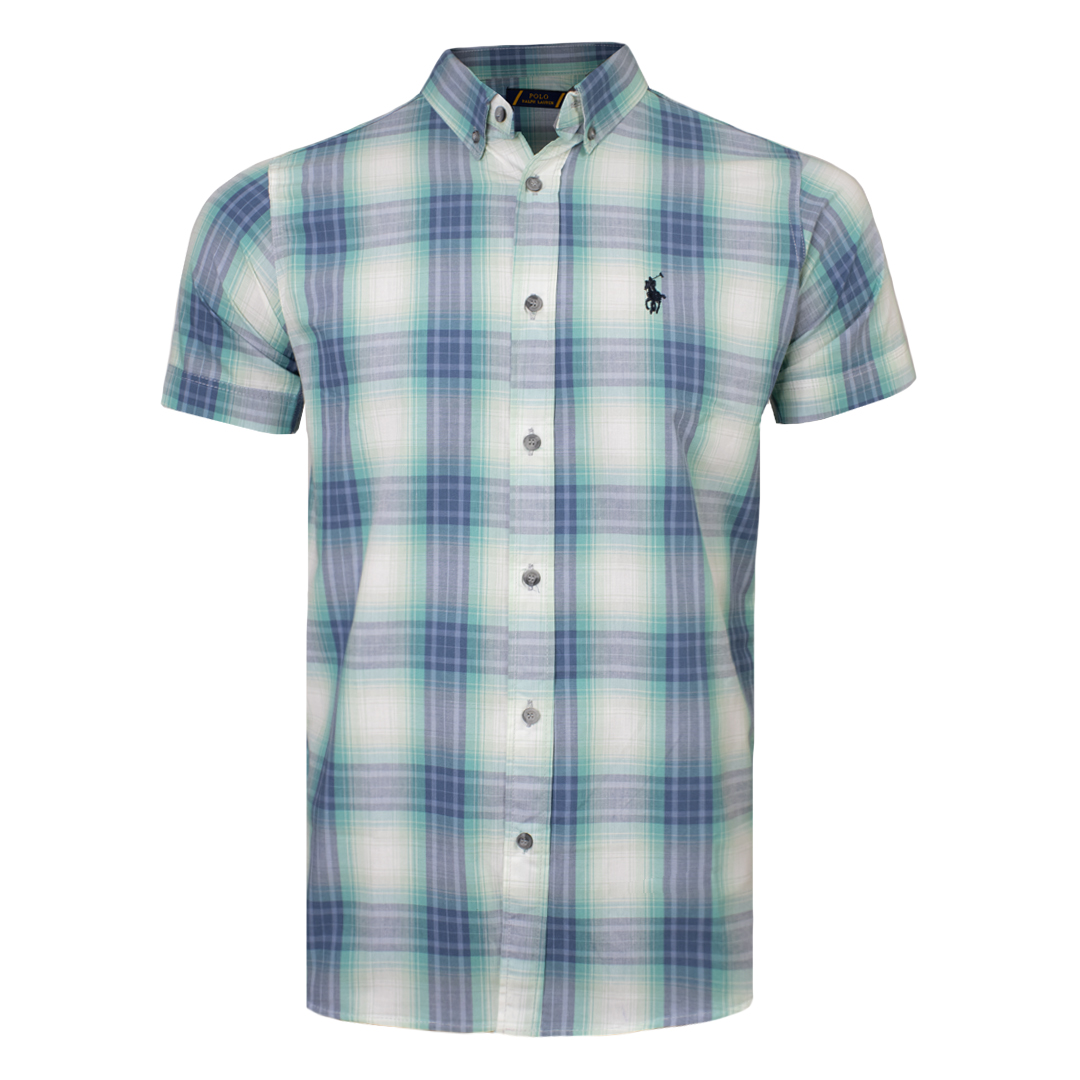 پیراهن آستین کوتاه مردانه مدل چهارخانه کد 2220101