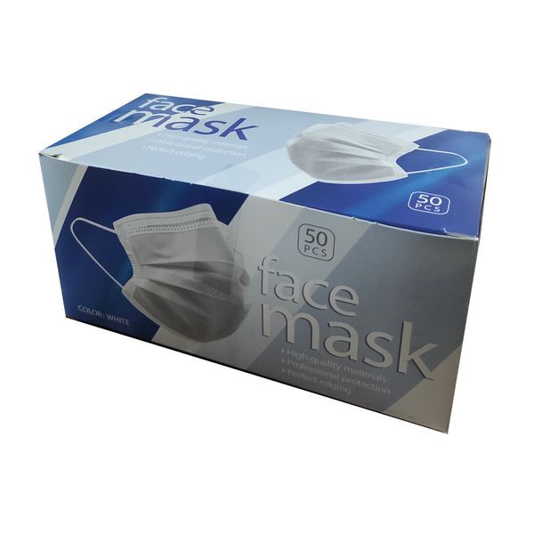ماسک تنفسی مدل سه لایه بسته 50 عددی