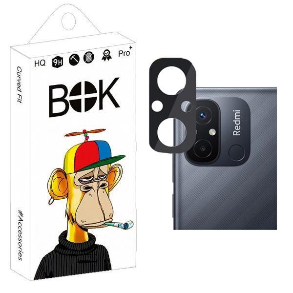 محافظ لنز دوربین بوک مدل 3D-9H مناسب برای گوشی موبایل شیائومی Redmi 12C
