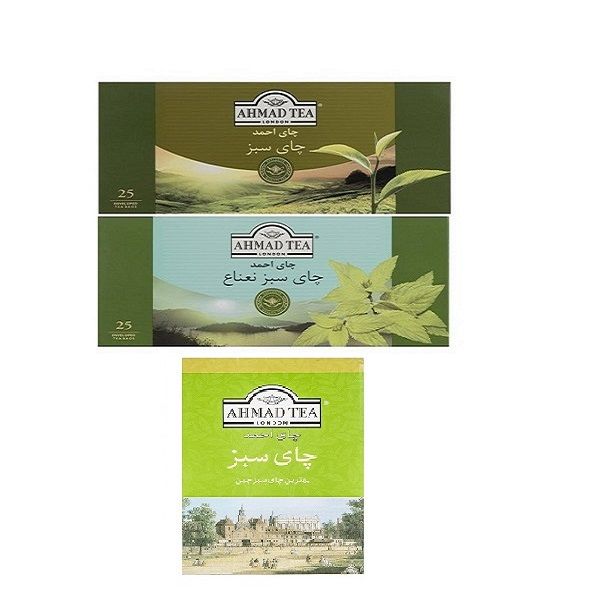 چای سبز و چای کیسه ای سبز و نعناع احمد - 280 گرم