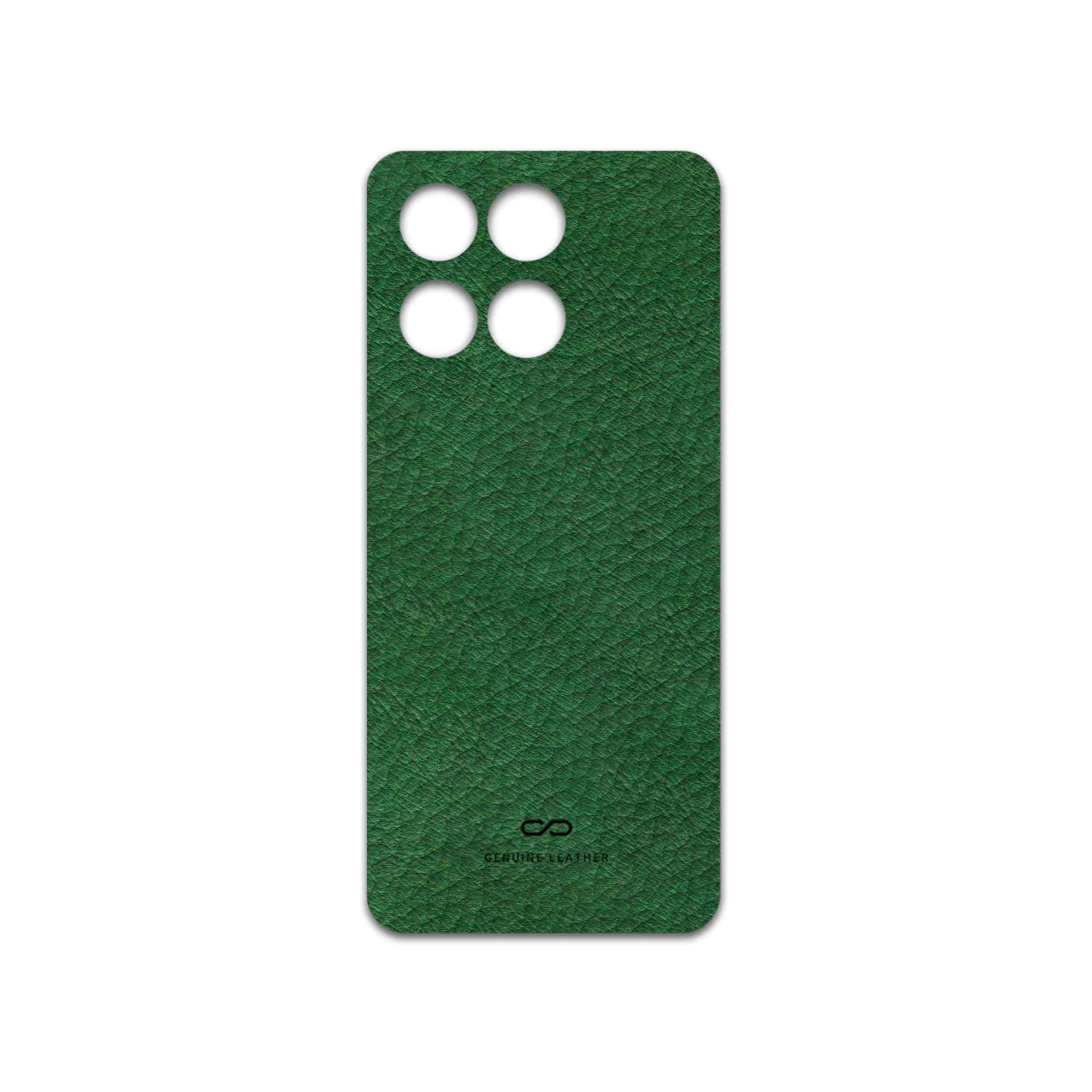 برچسب پوششی ماهوت مدل Green-Leather مناسب برای گوشی موبایل آنر X6a