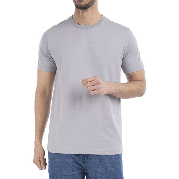 تی شرت آستین کوتاه مردانه جوتی جینز مدل بیسیک کد 1551385 رنگ طوسی روشن