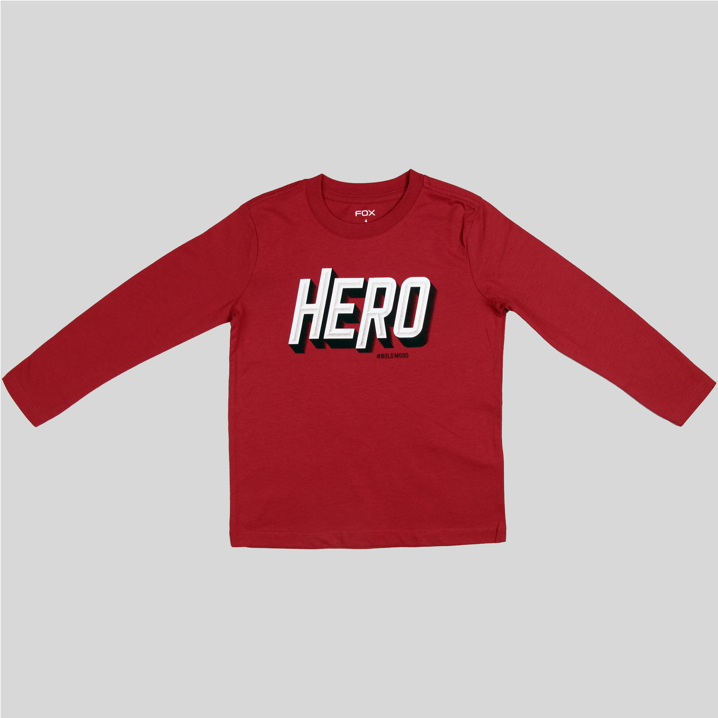 تی شرت آستین بلند پسرانه فاکس مدل PK-Hero01