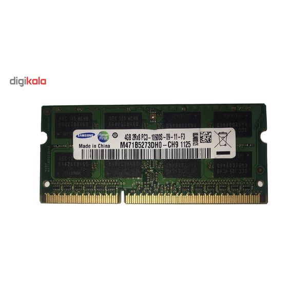رم لپ تاپ سامسونگ مدل DDR3 10600s MHz ظرفیت 4 گیگابایت