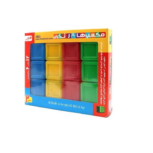 بازی آموزشی گلدونه مدل مکعب های رنگی