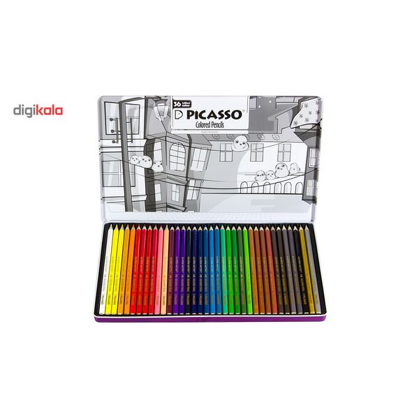 مداد رنگی 36 رنگ پیکاسو مدل Superb Writer طرح جوجه ها