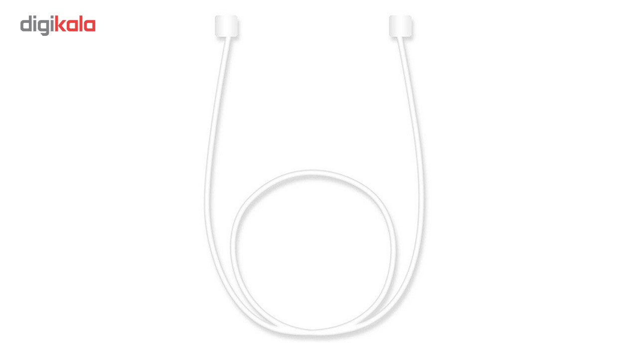 کاور محافظ سیلیکونی به همراه یک بند نگهدارنده مناسب برای کیس Apple AirPods