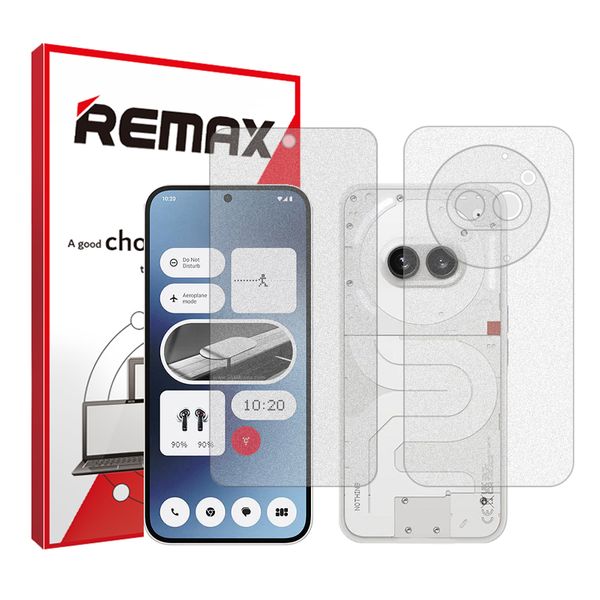 محافظ صفحه نمایش مات ریمکس مدل HyMTT مناسب برای گوشی موبایل ناتینگ Phone 2a به همراه محافظ پشت گوشی 