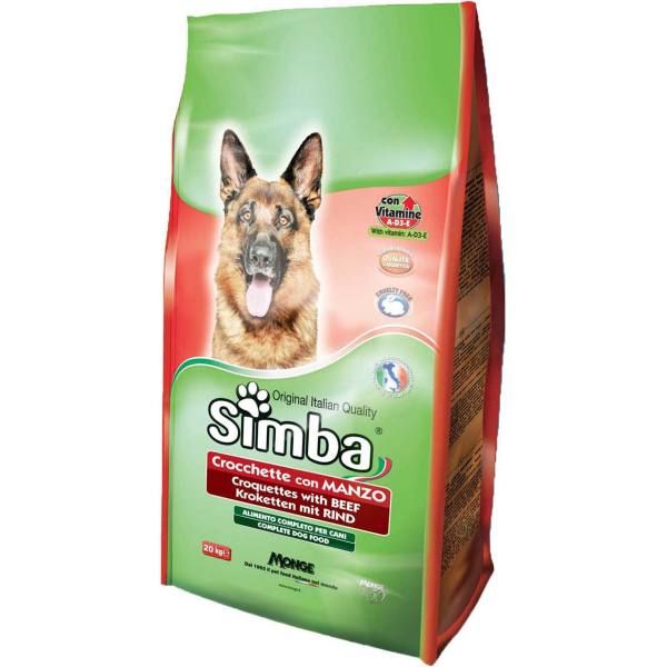 غذا خشک سگ سیمبا مدل Beef کد 1010 وزن 20کیلوگرم