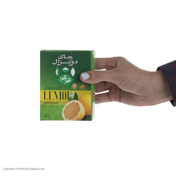 چای سبز و لیمو دو غزال - 100 گرم
