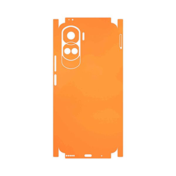برچسب پوششی ماهوت مدل Matte-Orange-FullSkin مناسب برای گوشی موبایل آنر 90 Lite