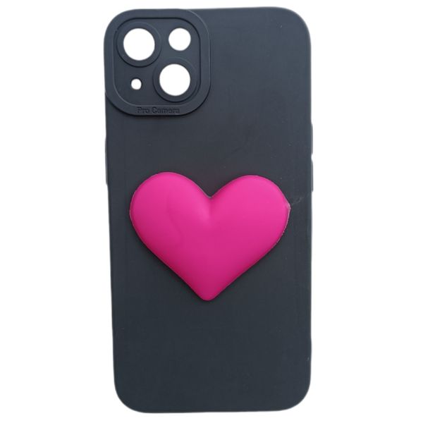 کاور مدل سیلیکونی طرح قلب مناسب برای گوشی موبایل اپل iPhone 13 / iPhone 14