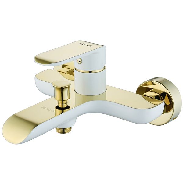 شیر حمام هوآیی مدل یولاندا سفید طلایی