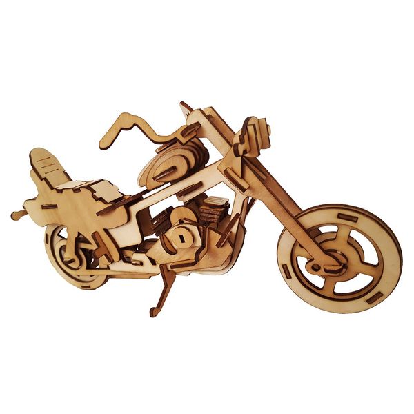 پازل سه بعدی چوبی 83 تکه برتاریو مدل Motorcycle