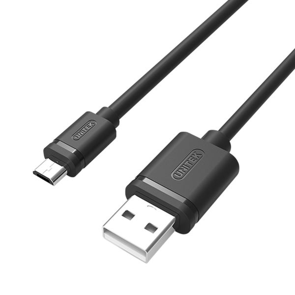 کابل تبدیل USB-A به microUSB-B یونیتک مدل Y-C434GBK طول 1.5 متر