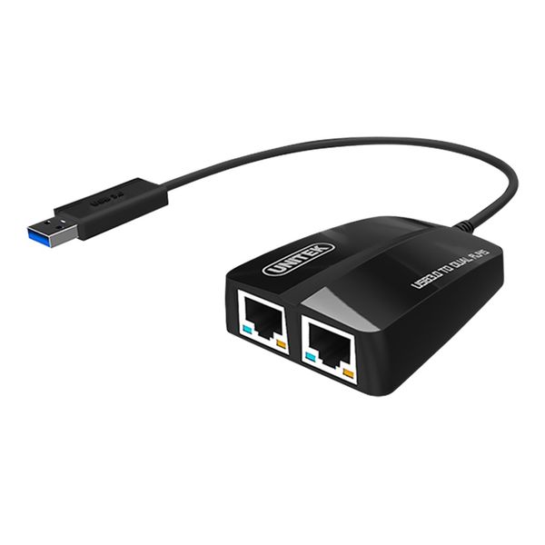 مبدل USB 3.0 به Gigabit Ethernet دوتایی یونیتک مدل Y-3463