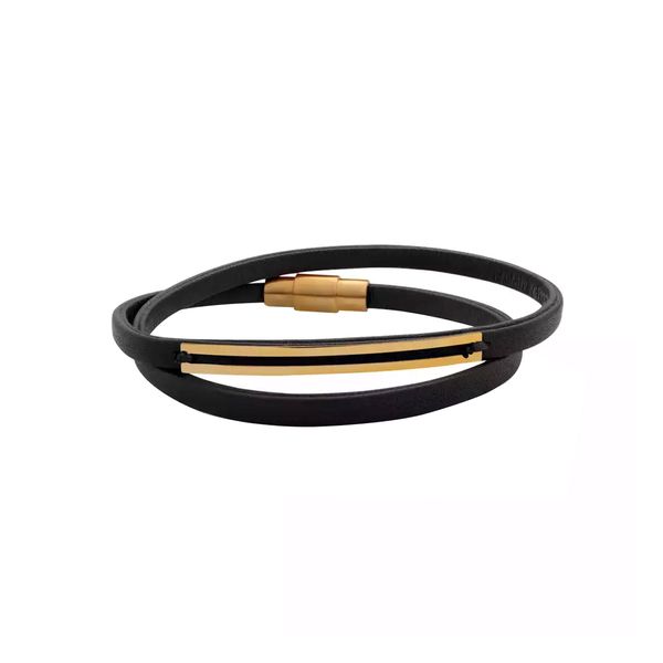 دستبند طلا 18 عیار زنانه روبی آرت گالری مدل دو لاین کد 01