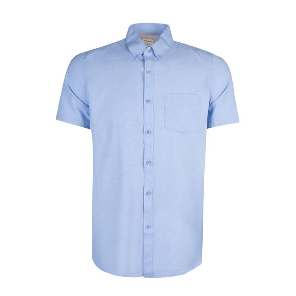 پیراهن آستین کوتاه مردانه جوتی جینز مدل بیسیک کد 303078 رنگ آبی آسمانی