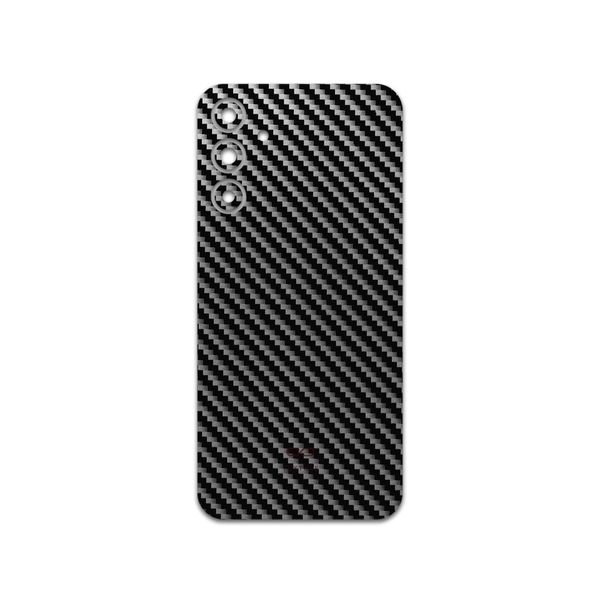 برچسب پوششی ماهوت مدل Glossy-Silver-Fiber مناسب برای گوشی موبایل سامسونگ Galaxy A15