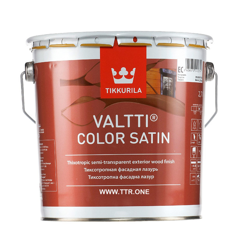 رنگ پایه روغن تیکوریلا مدل Valtti Color Satin 5050 حجم 3 لیتر