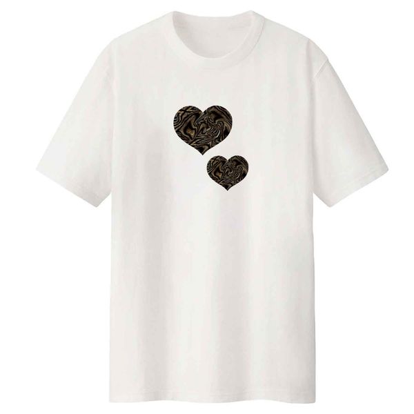 تی شرت لانگ آستین کوتاه  زنانه مدل heart کد LL520 S