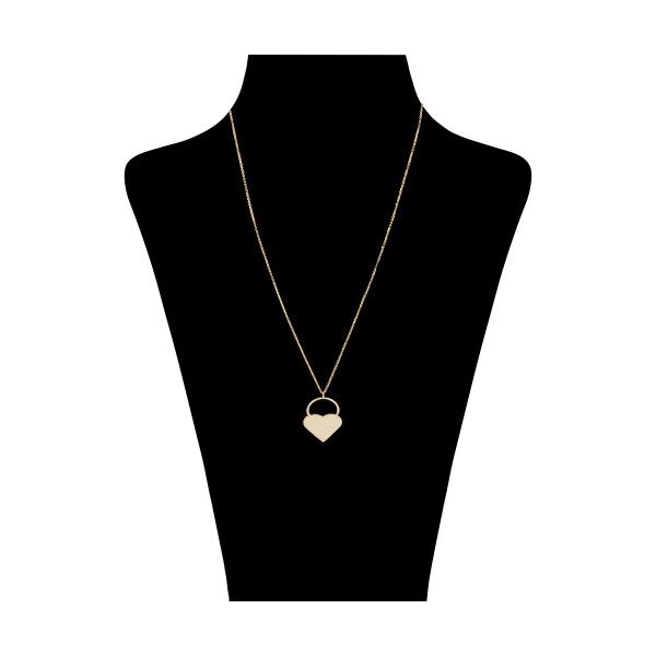 گردنبند طلا 18 عیار زنانه طلای کامک مدل قلب