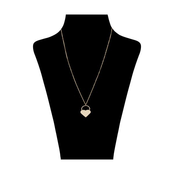 گردنبند طلا 18 عیار زنانه طلای کامک مدل قلب