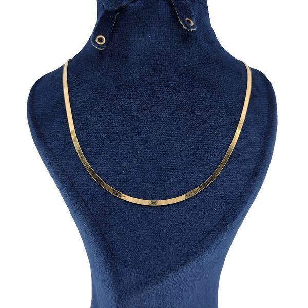 زنجیر طلا 18 عیار زنانه طلا و جواهرسازی افرا مدل هرینگ بون 282252