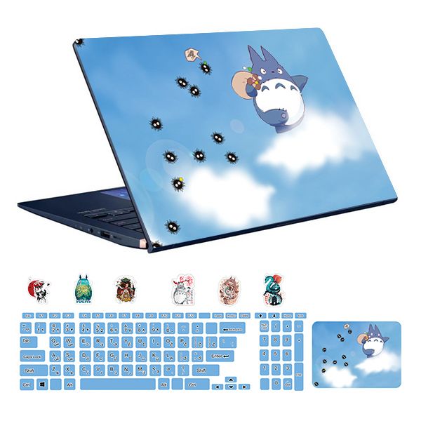   استیکر لپ تاپ توییجین و موییجین طرح Animeکد 07 مناسب برای لپ تاپ 15.6 اینچ به همراه برچسب حروف فارسی کیبورد 