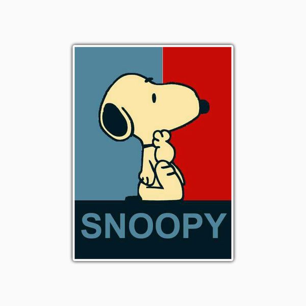 استیکر لپ تاپ و موبایل بووم طرح کارتونی مدل Snoopy کد TA26