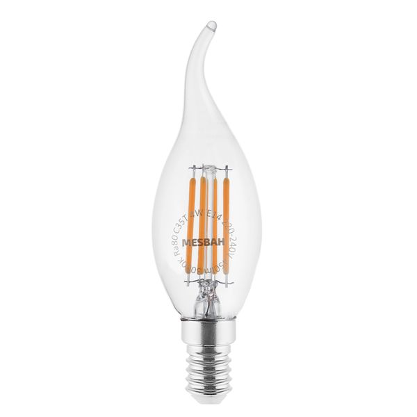 لامپ ال ای دی فیلامنتی 4 وات مصباح مدل اشکی کد C35T پایه E14
