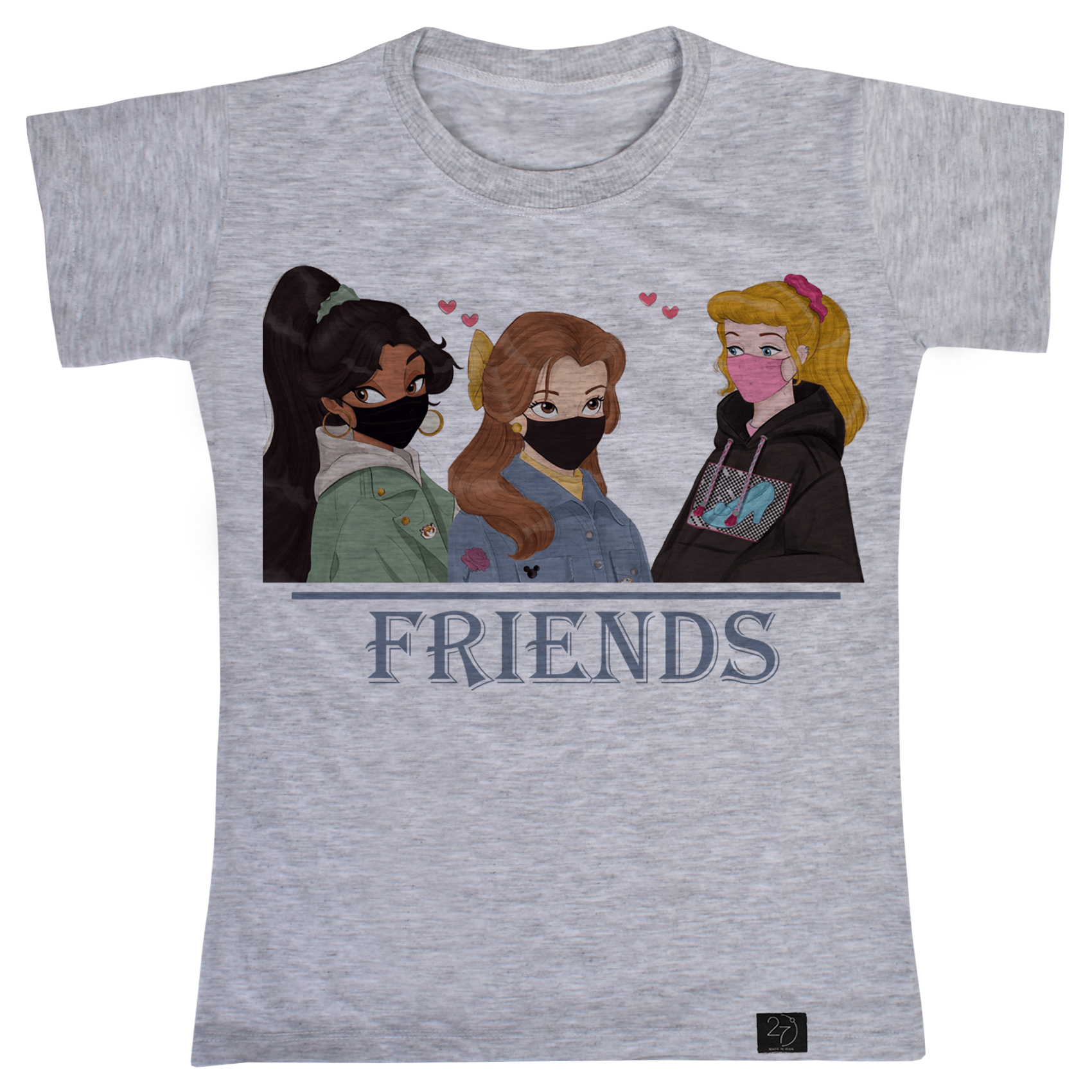 تی شرت دخترانه 27 مدل FRIENDS کد J73