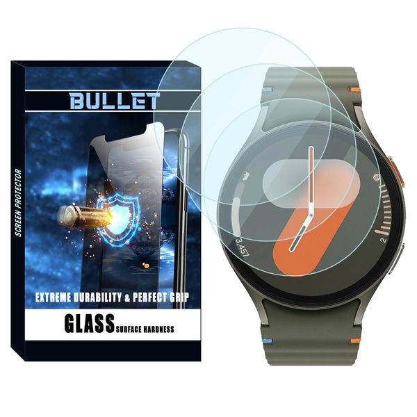 محافظ صفحه نمایش شیشه‌ای بولت مدل Glass-BL مناسب برای ساعت هوشمند سامسونگ Galaxy Watch 7 44mm بسته سه عددی